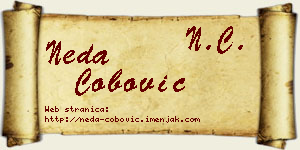 Neda Čobović vizit kartica